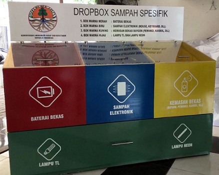 B32Kotak sampah khusus untuk limbah B3 rumah tangga--